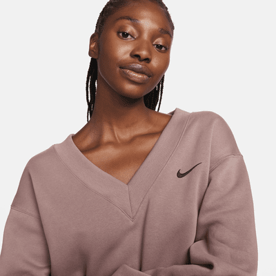 Nike Sportswear Phoenix Fleece Women's Cropped V-Neck Top