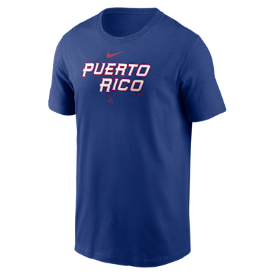 Puerto Rico National Baseball Team 2026 World Baseball Classic Wordmark Men's Nike T-Shirt