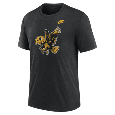 Playera universitaria Nike para hombre Iowa Hawkeyes Blitz Evergreen Legacy Primary