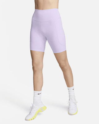 Женские шорты Nike One High-Waisted 8" Biker Shorts with Pockets