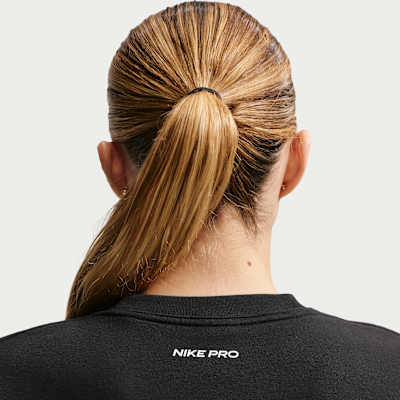 Nike Pro Women's Dri-FIT Crew-Neck French Terry Top