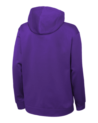 Youth Nike Purple Los Angeles Lakers Spotlight Performance Pullover Hoodie