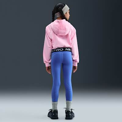 Felpa con cappuccio e zip a tutta lunghezza Dri-FIT Nike Pro Fleece – Ragazza