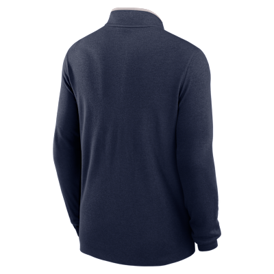 Seattle Seahawks Logo Victory Men's Nike Dri-FIT NFL 1/2-Zip Long-Sleeve Top