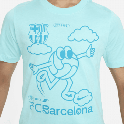 F.C. Barcelona Air Older Kids' Nike Football T-Shirt. Nike RO