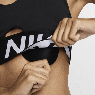 Bra deportivo de media sujeción con almohadillas para mujer Nike Pro Indy Plunge