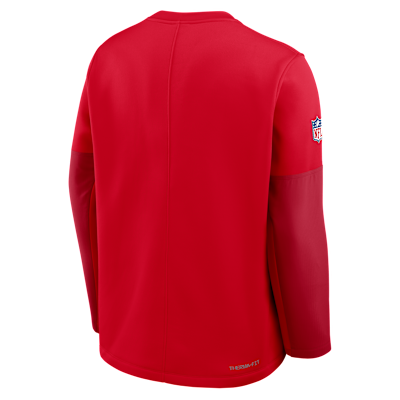 Kansas City Chiefs Scripted To Win Sideline Coach Men's Nike Therma-FIT NFL Long-Sleeve T-Shirt