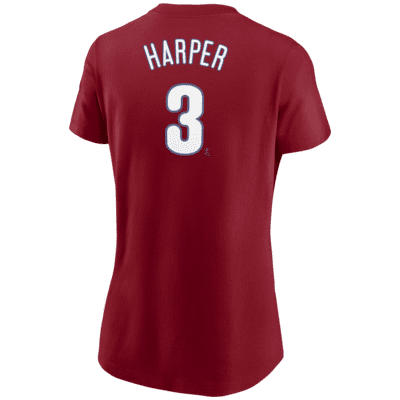 Playera para mujer MLB Philadelphia Phillies (Bryce Harper)