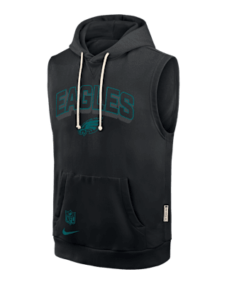 Мужское худи Philadelphia Eagles Sideline Nike Dri-FIT NFL Sleeveless Pullover Hoodie