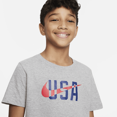 Playera Nike para niños talla grande Swoosh de los Estados Unidos. Nike.com