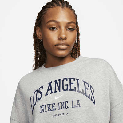 Nike Sportswear Phoenix Fleece Women's Over-Oversized Crew-Neck Graphic Sweatshirt