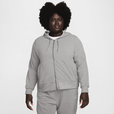 Nike Dri-FIT One Women's Full-Zip French Terry Hoodie (Plus Size)