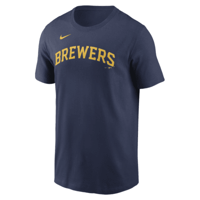 Milwaukee Brewers Fuse Wordmark Men's Nike MLB T-Shirt