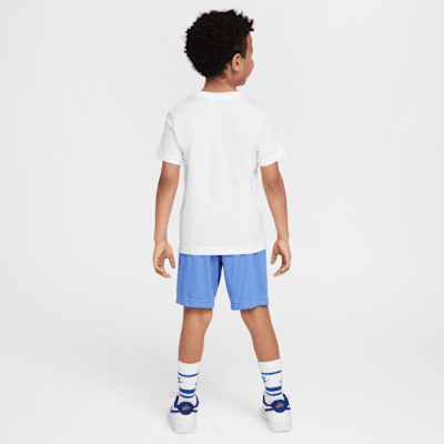Nike set met T-shirt met graphic en shorts voor kleuters