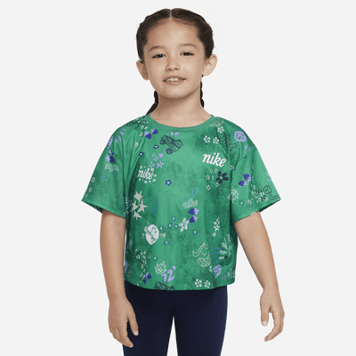 Playera para niños talla pequeña Nike Icon Clash Boxy