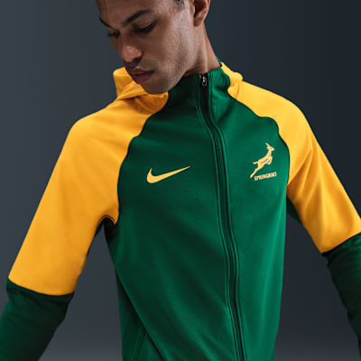 Springboks Nike Rugby-træningshættetrøje med fuld lynlås til mænd