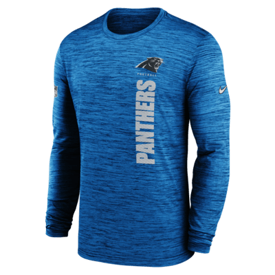 Carolina Panthers Sideline Velocity Men's Nike Dri-FIT NFL Long-Sleeve T-Shirt