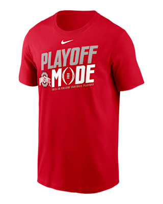 Мужская футболка Ohio State 2025/26 College Football Playoff Bound Pass Protection Nike College для футбола