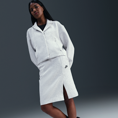 Falda midi para mujer Nike Sportswear Tech Fleece