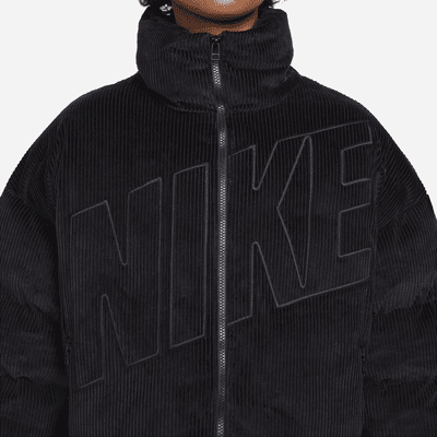 Nike Sportswear Essential Therma-FIT oversized gewatteerd corduroy jack voor dames