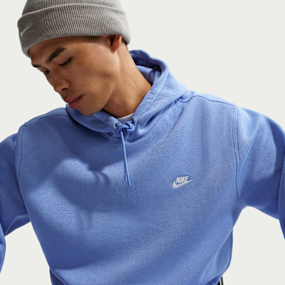 Felpa pullover in fleece con cappuccio Nike Club – Uomo