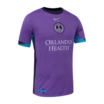 Jersey Nike Dri-FIT de la NWSL tipo réplica para hombre Barbra Banda Orlando Pride visitante Stadium