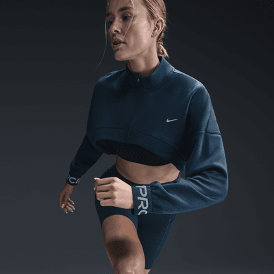 Haut en tissu Fleece Nike Pro pour femme