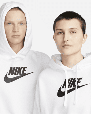 Nike Sportswear Club Fleece Oversized Cropped Monogram Hoodie In