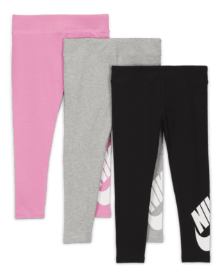 Детские тайтсы Nike Club Little Kids' Leggings (3-Pack)