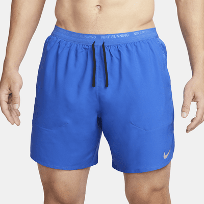 Nike Stride Dri-FIT hardloopshorts met binnenbroek voor heren (18 cm)