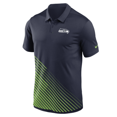 NFL Team Apparel SEATTLE SEAHAWKS Football Polo Golf Shirt NAVY