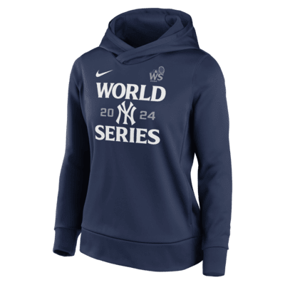 New York Yankees 2024 World Series Authentic Collection Women’s Nike Therma MLB Pullover Hoodie