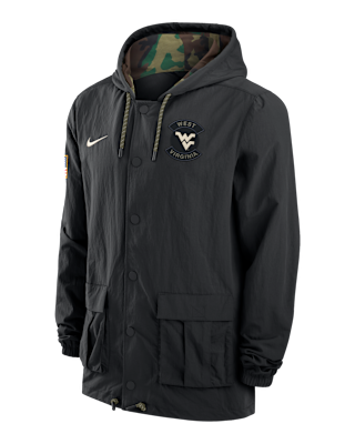 Мужская куртка West Virginia Nike Full-Snap Hooded Military