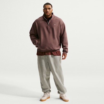 Nike Solo Swoosh Fleece Çeyrek Fermuarlı Erkek Üstü