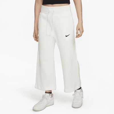 Pants de entrenamiento cropped de tiro alto para mujer Nike Sportswear Phoenix Fleece