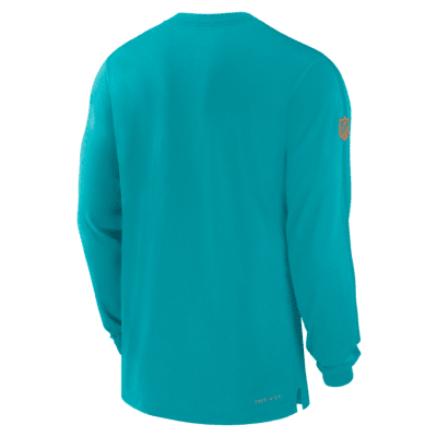 Miami Dolphins Sideline Player Team Issue Men’s Nike Dri-FIT Long-Sleeve Top