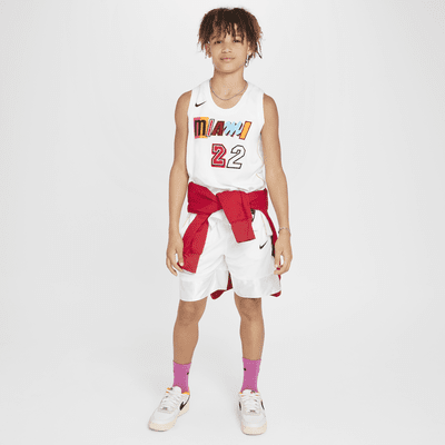 Jimmy Butler Miami Heat City Edition Nike Swingman NBA-jersey met Dri-FIT voor kids