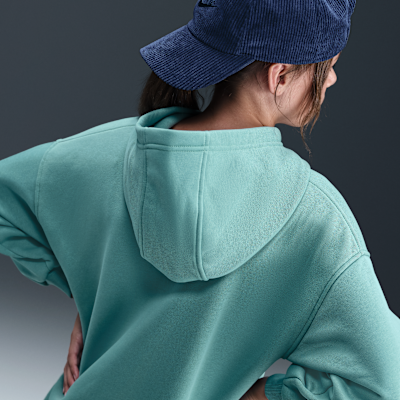 Sudadera con gorro sin cierre oversized para niños talla grande Nike Sportswear Club Fleece