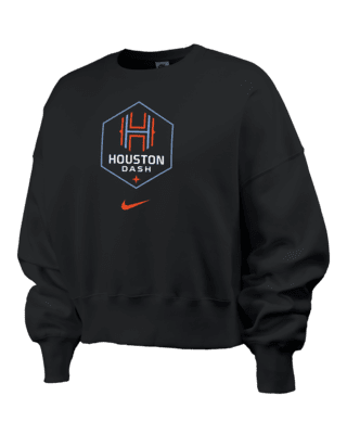 Женский свитшот Houston Dash Phoenix Fleece Nike NWSL Crew-Neck