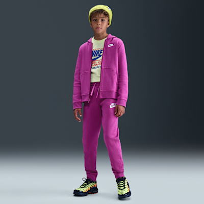 Sudadera con gorro de cierre completo para niño talla grande Nike Sportswear Club