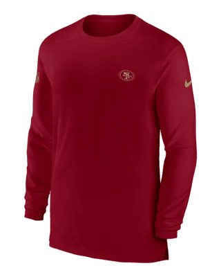 Nike Men's Dri-Fit Sideline Velocity (NFL San Francisco 49ers) T-Shirt in Red, Size: Medium | 00O56DL73-0BO