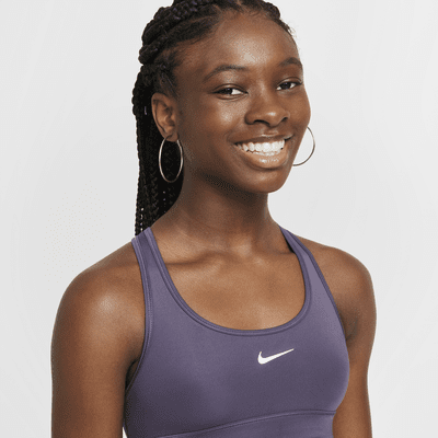 Brassière de sport Nike Swoosh pour Fille plus âgée