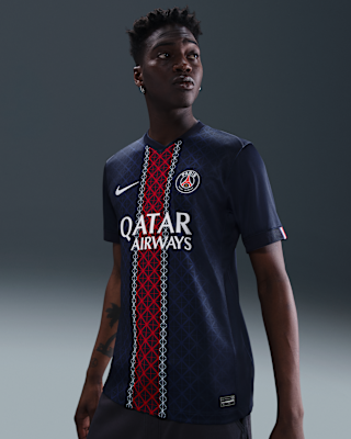 Мужские джерси Paris Saint-Germain 2025/26 Stadium Home Nike Dri-FIT Soccer Replica Jersey