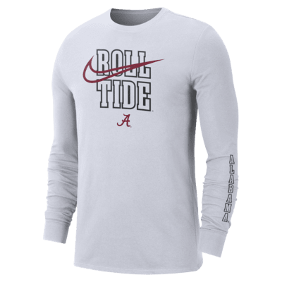 Alabama Back 2 School Men's Nike College Crew-Neck Long-Sleeve T-Shirt