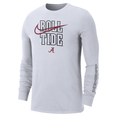 Alabama Back 2 School Men's Nike College Crew-Neck Long-Sleeve T-Shirt ...