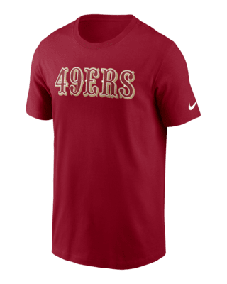 Мужская футболка San Francisco 49ers Primetime Wordmark Essential Nike NFL