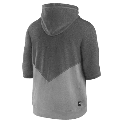 Nike Men's Cleveland Indians ¾ Flux Hoodie - Gray - S - S (Small)