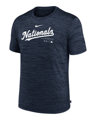 Мужская футболка Washington Nationals Authentic Collection Practice Velocity Nike Dri-FIT MLB