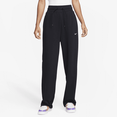 Nike Dri-FIT One Women's High-Waisted Full-Length Open-Hem French Terry ...