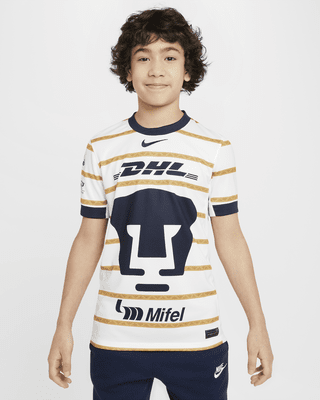 Подростковые джерси Pumas UNAM 2024/25 Stadium Home Big Kids' Nike Dri-FIT Soccer Replica Jersey